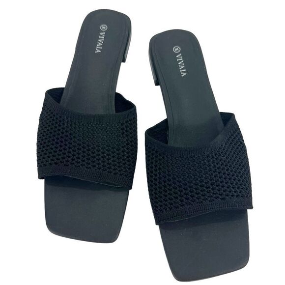 Vivaia Mariana Wide Band Slide Sandals - Picture 1 of 8